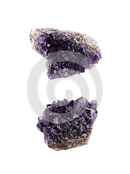 Beautiful amethyst druse on background