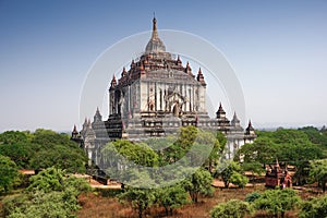 Beautiful ancient buddhist temple in Bagan, Myanmar