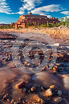 Beautiful ancient old city Ait Benhaddou near Ouarzazate, Atlas, Morocco