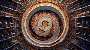 Beautiful ancient oriental ornament AI Generated Image