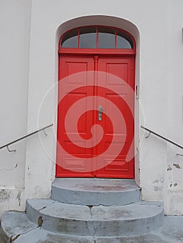 Beautiful, ancient red door