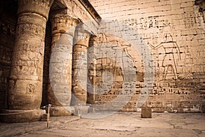 Beautiful ancient Temple of Medina-Habu. Egypt, Luxor