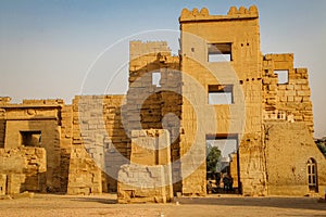 Beautiful ancient Temple of Medina-Habu. Egypt, Luxor