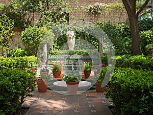 Beautiful Andalusian gardens of Sorolla Museum photo