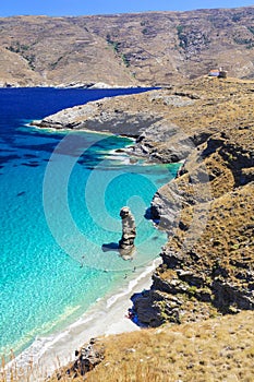 Beautiful Andros Island, Tis Grias To Pidima,Greece. photo