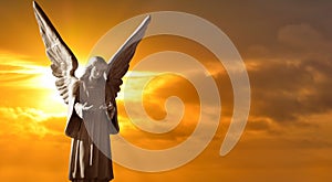 Beautiful angel in heaven