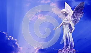 Beautiful angel in heaven