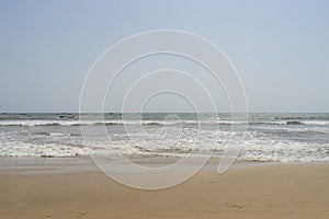 Beautiful Anjuna beach in the northern Goa