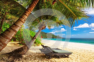 Beautiful Anse Intendance beach at Mahe Island, Seychelles