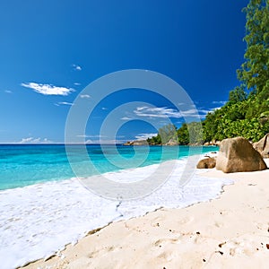 Beautiful Anse Intendance beach at Seychelles photo