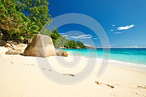 Beautiful Anse Intendance beach at Seychelles photo