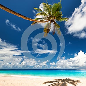 Beautiful Anse Intendance beach at Seychelles photo