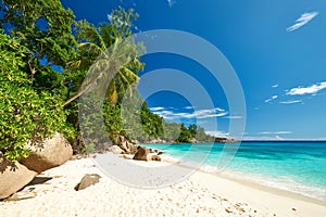 Beautiful Anse Intendance beach at Seychelles photo