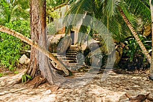 Beautiful Anse Soleil beach at Seychelles