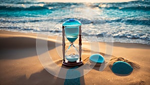 Beautiful antique balance the sand relax harmony sunrise timer sunset nature