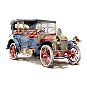 beautiful Antique car clipart illustration