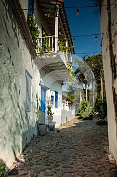 Beautiful antique streets of the Heritage Town of Honda located in the department of Tolima in Colombia