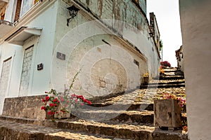 Beautiful antique streets of the Heritage Town of Honda located in the department of Tolima in Colombia. Blacksmiths Slope