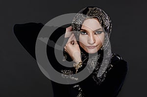 Beautiful Arab Woman Wearing Abaya