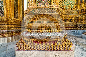 Beautiful Architectonic Details in Grand Palace, Bangkok, Thailand