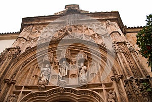 the beautiful architecture of the Andalusian city of Cordoba, with the beautiful mezquita of Arab origin photo