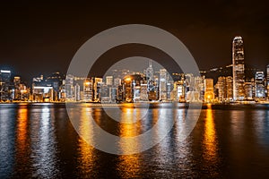 Beautiful architecture building cityscape in hong kong city