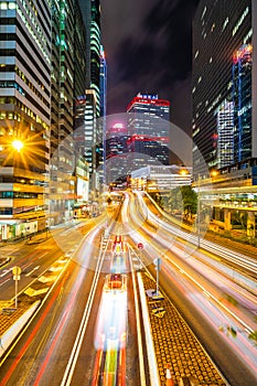 Beautiful architecture building exterior cityscape of hong kong city skyline