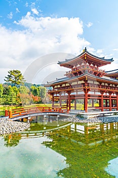 Beautiful Architecture Byodo-in Temple at Kyoto.