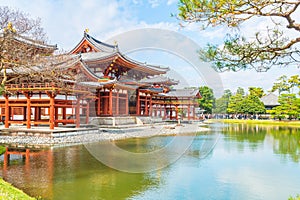 Beautiful Architecture Byodo-in Temple at Kyoto.