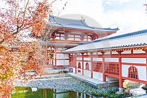 Beautiful Architecture Byodo-in Temple at Kyoto.