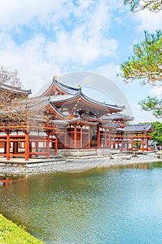 Beautiful Architecture Byodo-in Temple at Kyoto.