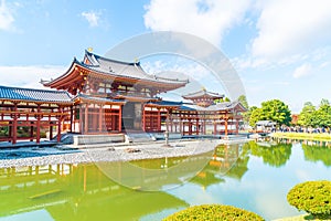 Beautiful Architecture Byodo-in Temple at Kyoto.