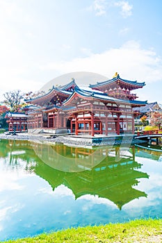 Beautiful Architecture Byodo-in Temple at Kyoto.