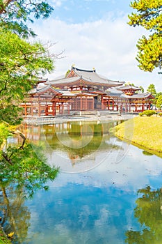 Beautiful Architecture Byodo-in Temple at Kyoto.