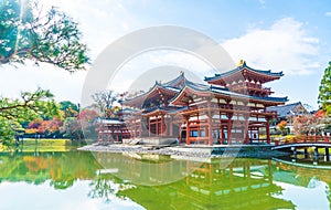 Beautiful Architecture Byodo-in Temple at Kyoto.