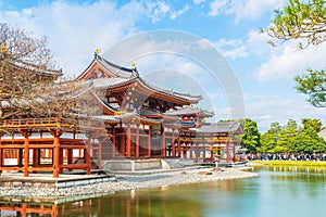 Beautiful Architecture Byodo-in Temple at Kyoto.