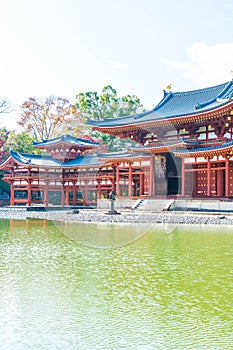 Beautiful Architecture Byodo-in Temple at Kyoto.