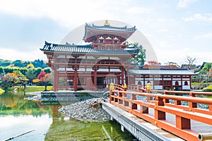 Beautiful Architecture Byodo-in Temple at Kyoto.