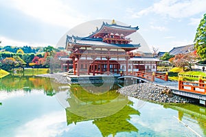 Beautiful Architecture Byodo-in Temple at Kyoto.