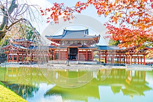 Beautiful Architecture Byodo-in Temple at Kyoto.