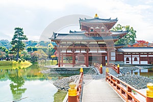 Beautiful Architecture Byodo-in Temple at Kyoto.