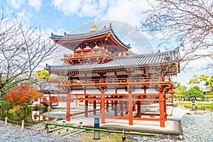 Beautiful Architecture Byodo-in Temple at Kyoto.