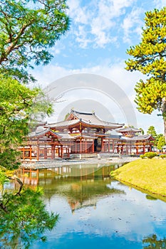 Beautiful Architecture Byodo-in Temple at Kyoto.