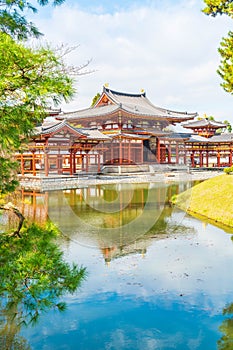 Beautiful Architecture Byodo-in Temple at Kyoto.