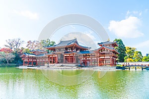 Beautiful Architecture Byodo-in Temple at Kyoto.