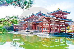 Beautiful Architecture Byodo-in Temple at Kyoto.