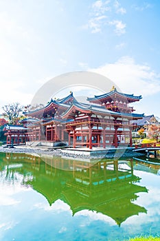 Beautiful Architecture Byodo-in Temple at Kyoto.