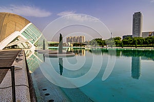 architecture City of Arts and Sciences in Valencia, Spain photo