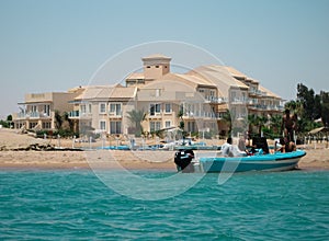 Beautiful architecture in El Gouna in Hurghada, on the Red Sea .June2012