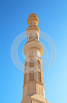 Beautiful architecture of Mosque in Hurghada, Egypt